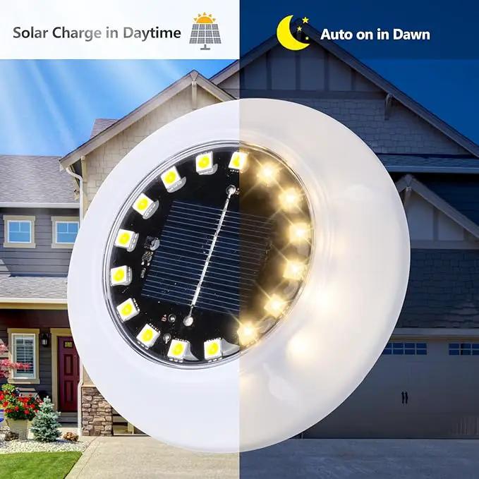 Flumy Solar Ground Lights,12 Pack Solar Lights Outdoor Waterproof, Solar Garden Lights for Outside Patio Pathway Yard Lawn Driveway Deck Step Walkway,Outdoor Chrismtas Decorations by GreenHaven Gardens
