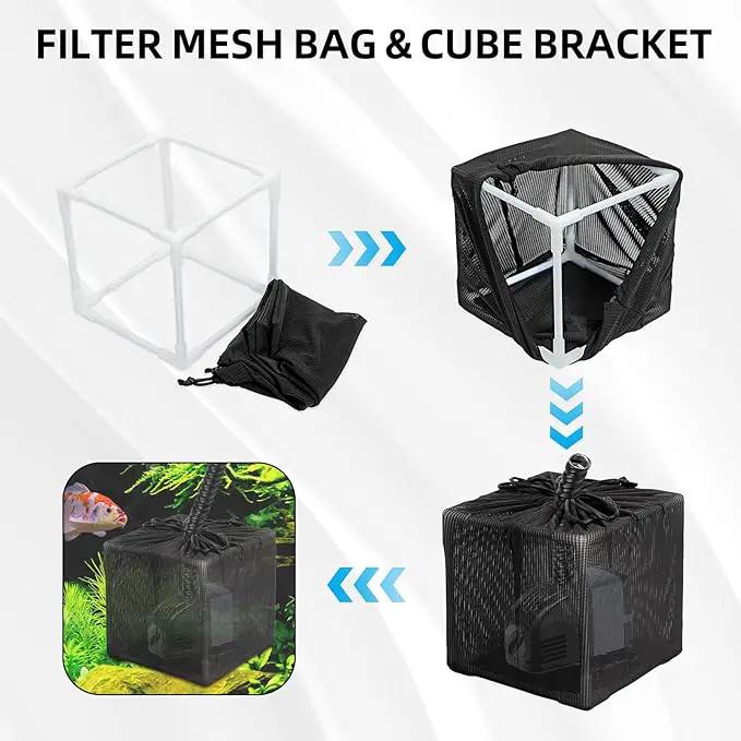 Fineday Pond Filter, Anti-Clogging Outdoor Mesh Water Pump Cover Barrier Bag Box Basket (7 inch) by GreenHaven Gardens