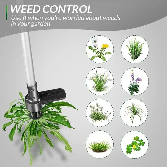 Walensee Upgraded Weed Puller, Stand Up Weeder Hand Tool, Long Handle Garden Weeding Tool with 5 Claws, Hound Weed Puller for Dandelion, Standup Weed Root Pulling Tool and Picker, Grabber (1 Pack) by GreenHaven Gardens