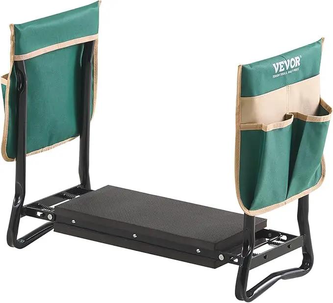 VEVOR Folding Garden Kneeler and Seat Heavy Duty, Widened 8" EVA Foam Pad, Portable Garden Stool with Tool Bags, Gardening Bench to Relieve Knee & Back Pain, Great Gifts for Seniors, Women, Parents by GreenHaven Gardens