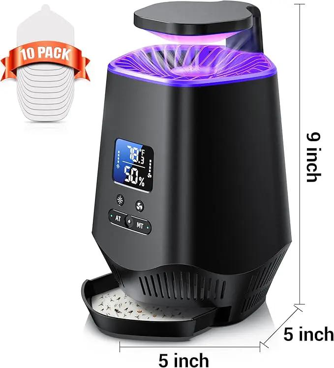 Fruit Fly Traps for Indoors, Gnat Traps for House Indoor Fly Trap Indoor, Effective Fruit Fly Traps Bug Zapper Indoor Mosquito Trap for House Plant Pest Control with 10PCS Refills by GreenHaven Gardens