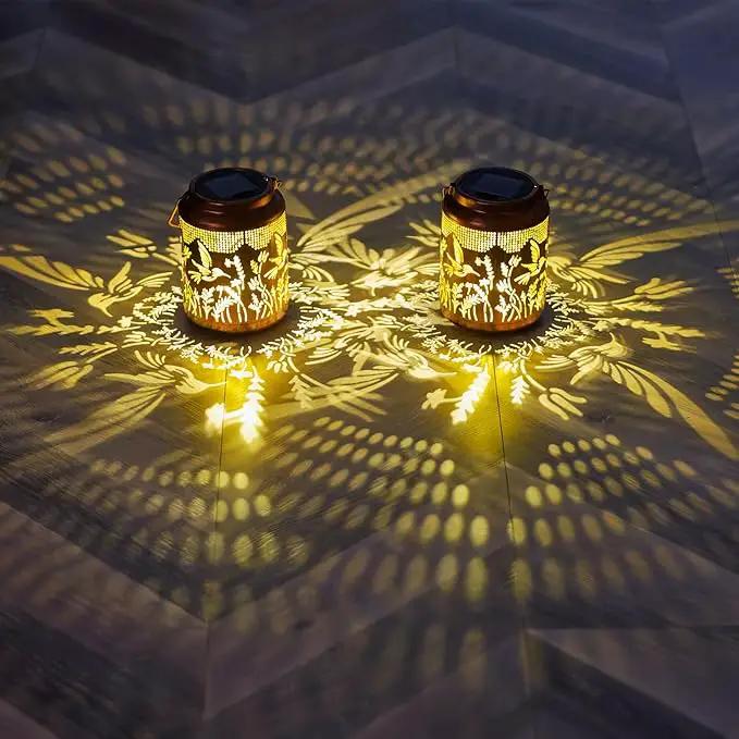 Hummingbird Solar Lanterns Outdoor Waterproof,Metal Garden Decor Hummingbird Gifts Hanging Solar Lanterns Outdoor Lights for Patio, Yard, Poch,Table Birthday Gifts for Women Mom by GreenHaven Gardens