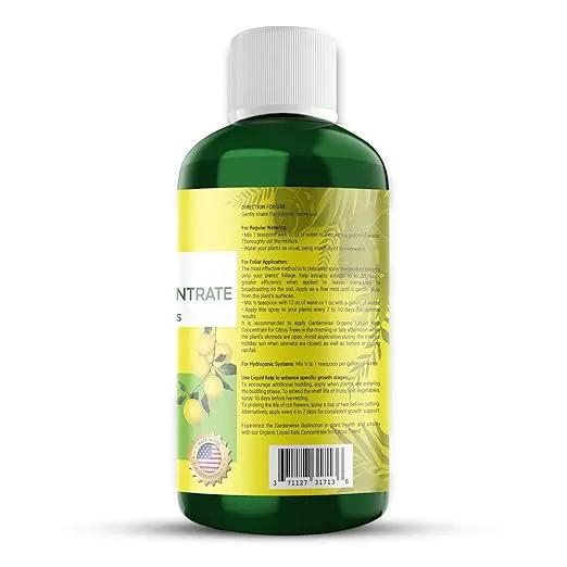 Organic Premium Kelp Seaweed Fertilizer: All-in-One Citrus Tree Fertilizer for Meyer Lemon, Lime, and Other Fruiting Trees - Liquid Plant Food for Potted & Outdoor Citrus Trees (32 OZ) by GreenHaven Gardens