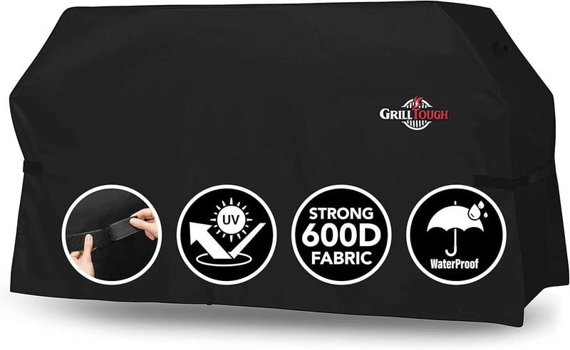 Heavy Duty Griddle Cover for Outdoor Griddle, Fits 36 Inch Griddle – Waterproof, Weather Resistant, UV & Fade Resistant with Adjustable Straps – Flat Grill Cover, Black by GreenHaven Gardens