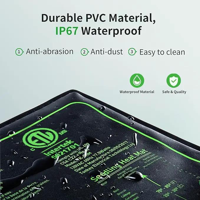 Upgrade 48"x20" Durable Waterproof Seedling Heat Mat with ETL Certified, Warm Hydroponic Heating Pad for Germination,Indoor Plant Gardening and Cutting, Brewing and Seed Starting Greenhouse by GreenHaven Gardens