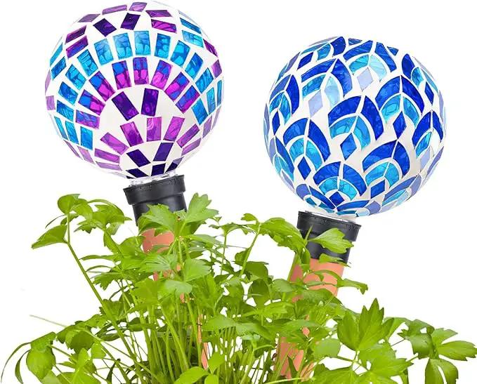 Plant Watering Globe Large Self Watering Globes 2 Pack for Indoor Outdoor Plants Self Watering Planter Insert Watering Devices for Plant Lover Gifts by GreenHaven Gardens
