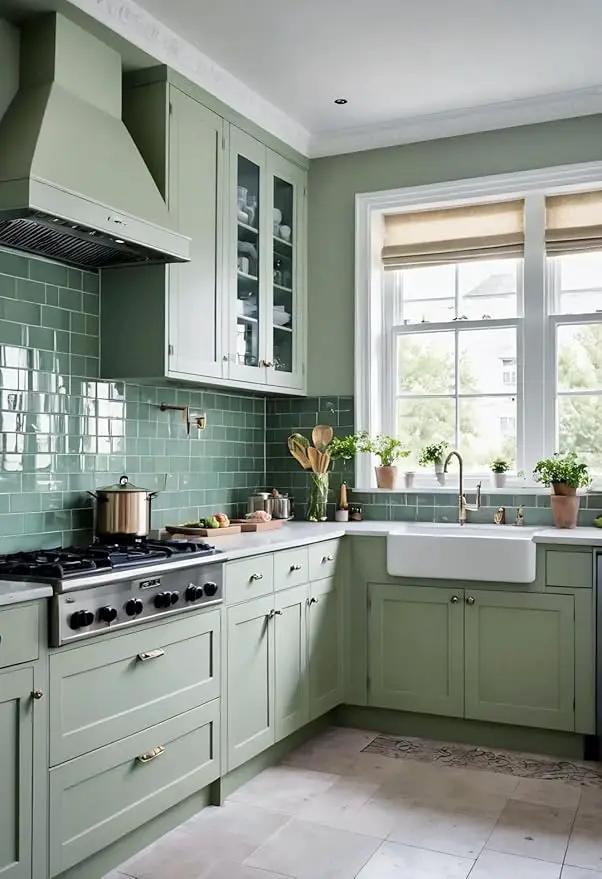Dimoon 590''x23.6'' Green Peel and Stick Wallpaper Contact Paper Modern Self Adhesive Wall Paper Removable Renter Friendly Textured Solid Color Shelf Cabinet Vinyl Roll (590''x23.6'',Light Green) by GreenHaven Gardens