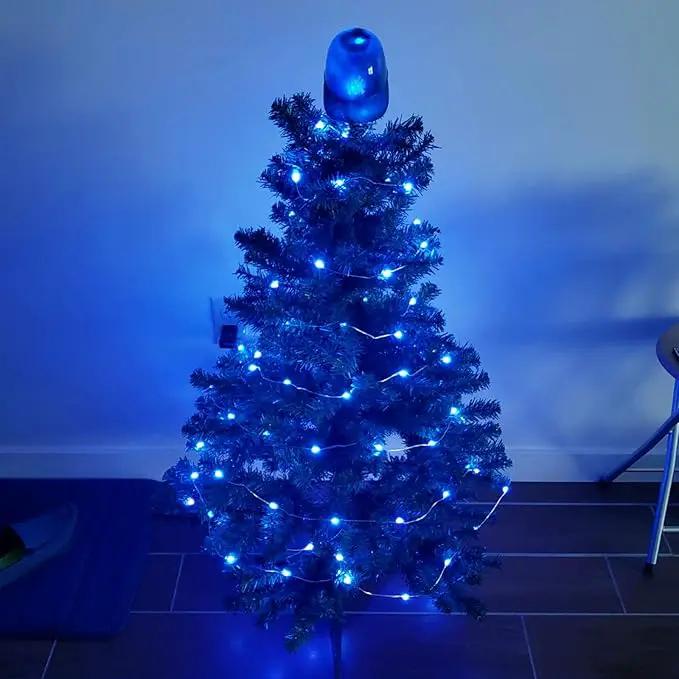 66Ft 200LED Fairy Lights Plug in, Waterproof String Lights Outdoor & Indoor 8 Modes with Timer, Christmas Light Bedroom Decor, Twinkle Light for Girl's Room Garden Christmas Decorations (Blue) by GreenHaven Gardens