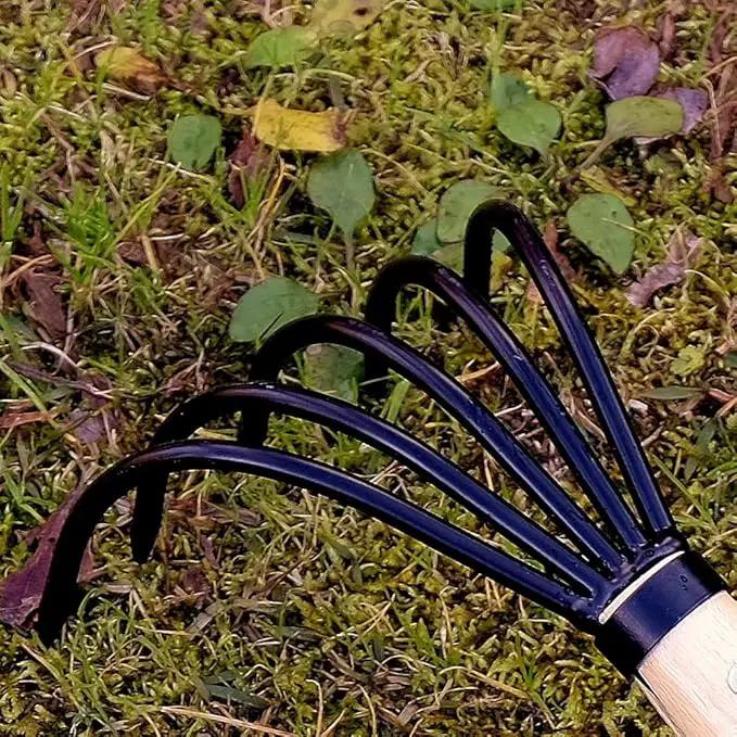 KAKURI Hand Cultivator Garden Tool 10", Handheld Rake for Weeding, Digging, Cultivating, Hand-Forged Japanese Steel, Made in Japan by GreenHaven Gardens