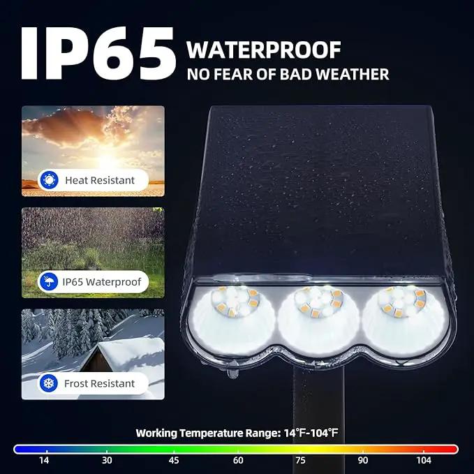 Barrina Solar Spot Lights Outdoor, 2-in-1 6500K & 2700K,360° Adjustable,3 Lighting Modes Solar Lights Waterproof, Auto On/Off 36 LEDs Landscape Spotlights for Garden Patio Yard Pool, 2 Packs by GreenHaven Gardens