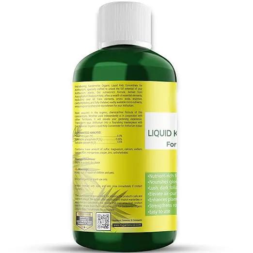 Organic Premium Seaweed Anthurium Fertilizer - Liquid Kelp Plant Food - Nutrient-Rich Soil Enhancer (32 OZ) by GreenHaven Gardens