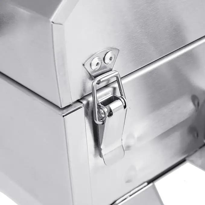 Royal Gourmet GT1001 Stainless Steel Portable Grill, 10000 BTU BBQ Tabletop Gas Grill with Folding Legs and Lockable Lid, Outdoor Camping, Deck and Tailgating, Silver by GreenHaven Gardens