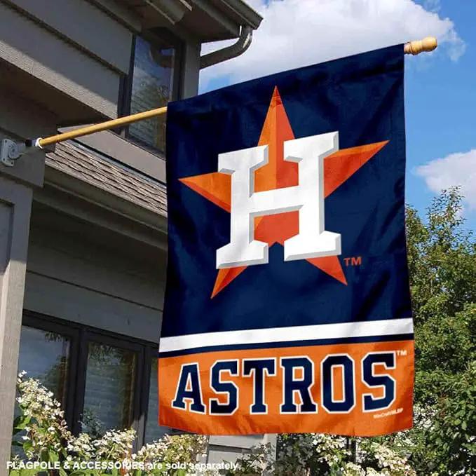 WinCraft Houston Astros Two Sided House Flag by GreenHaven Gardens
