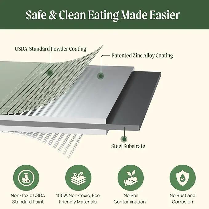 Vego garden Raised Garden Bed Kits, 17" Tall 9 in 1 8ft X 2ft Metal Raised Planter Bed for Vegetables Flowers Ground Planter Box, Sunlit Oak by GreenHaven Gardens