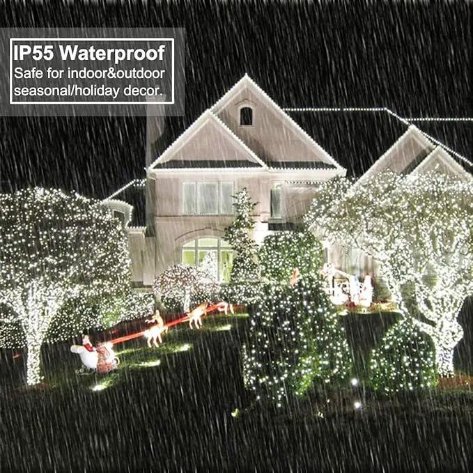 Decute 800 LED 272FT Christmas String Lights 8 Modes with Timer Function, Waterproof Twinkle Fairy Lights for Christmas Tree Party Wedding Yard Garden Outdoor Indoor Decorations, Cool White by GreenHaven Gardens