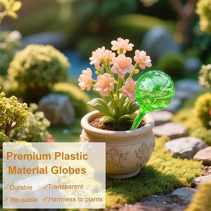 MOONSOUND Plant Watering Dispenser, 10Pcs Plant Watering Devices, Premium Plant Automatic Waterer, Indoor Outdoor Plant Self Watering Spikes, Pot Flower Self Watering Bulbs by GreenHaven Gardens