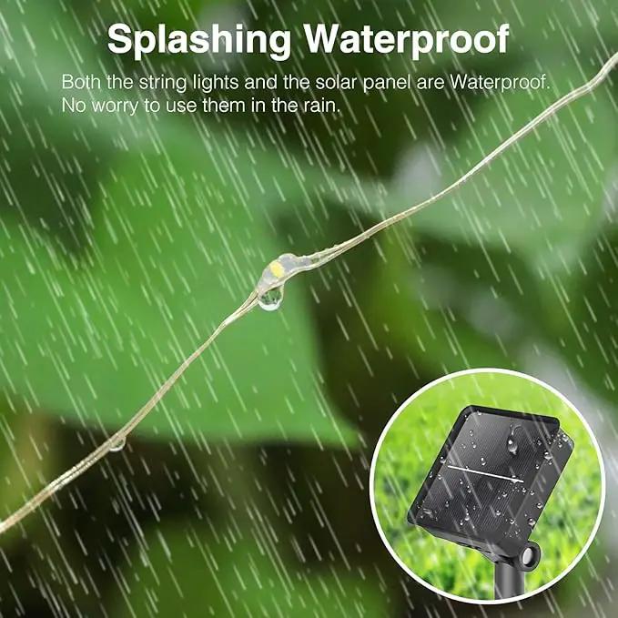 kolpop Solar Fairy Lights for Outside Waterproof, 3 Pack 32FT 80LED Solar Powered String Light Outdoor, 8 Modes Copper Wire Solar Twinkle Lighting for Tree Garden Yard Christmas(Cool White) by GreenHaven Gardens