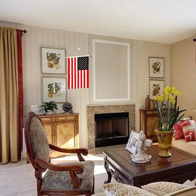American Flags Garden Flag for Outside 12x18,Small USA Flag Outdoor Heavy Duty Made in USA High Wind Embroidered Stars-sewn Stripes Waterproof by GreenHaven Gardens