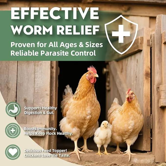 Chicken Dewormer Powder, All-Natural Health Formula, 1LB Pouch,Safe for Eggs, Effective for All Ages & Sizes, Chicken Wormer, Poultry Medicine Supplies (1, Pounds) by GreenHaven Gardens