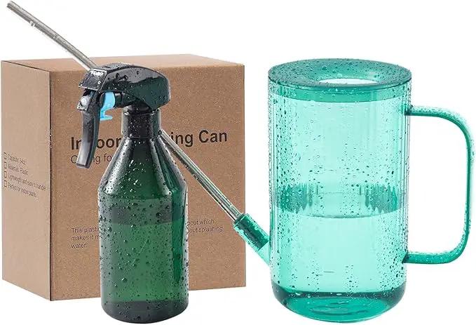 Indoor Plant Watering Can(34oz), Watering Can for Indoor Plants, Flowers, Succulents, with Plant Mister Spray Bottle(10oz) by GreenHaven Gardens