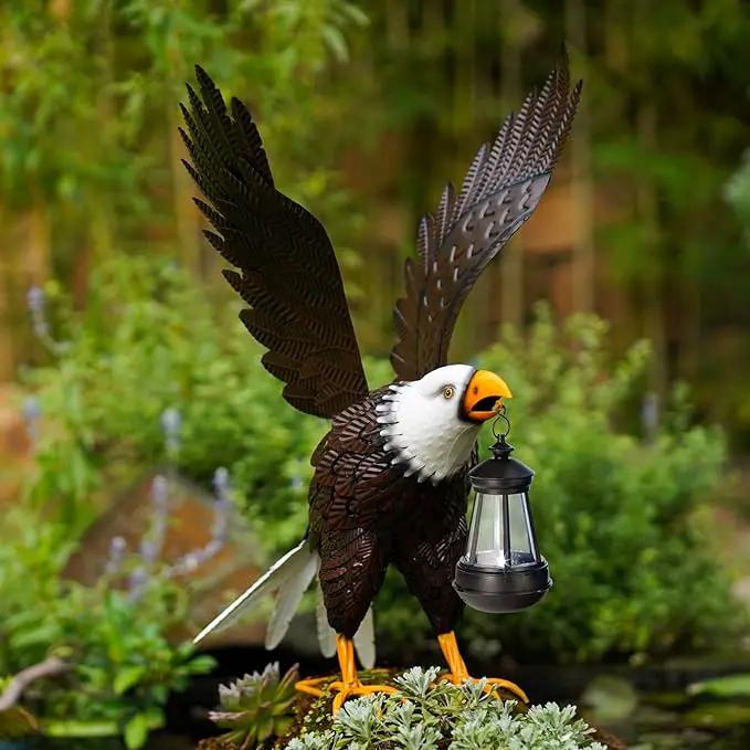 Nacome Metal Bald Eagle Large Outdoor Statues,Yard Decorations Outdoor Garden Sculptures & Statues，Garden Gifts by GreenHaven Gardens