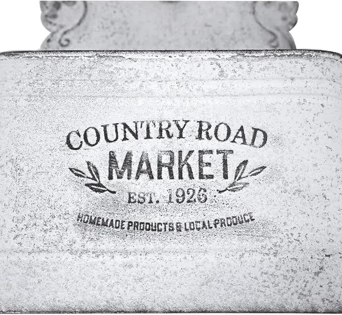 All Chic Metal Wall Planter Wall Mount Planter Wall Vases for Flowers Shabby Chic Wall Decor for Rustic Farmhouse Wall Outdoor Decor (White)… by GreenHaven Gardens