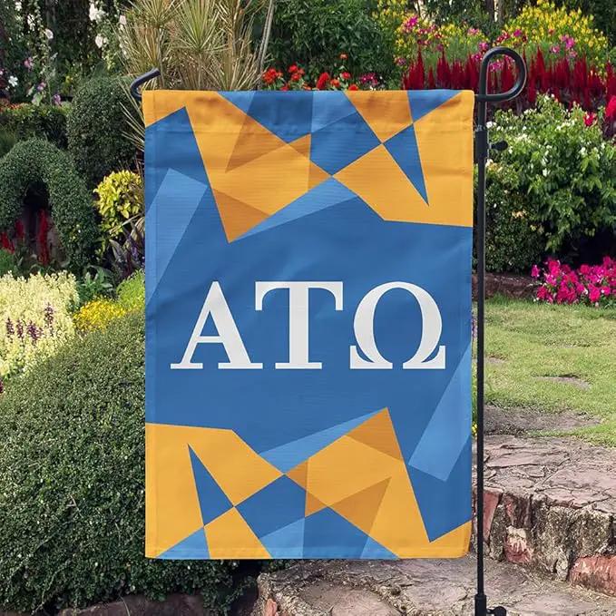 Alpha Tau Omega Licensed Flag Garden 12x19 inches Flag Banner Yard Decor Outdoor Decoration (Alpha Tau Omega #7) by GreenHaven Gardens