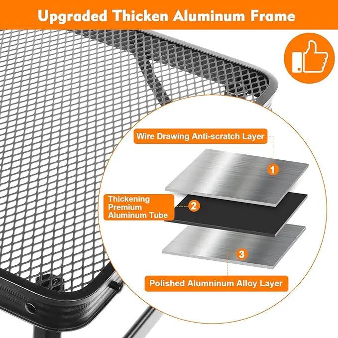 Folding Table, Easy for Storage, Compact and Portable Picnic Table for Grill, Outdoor Camping, Garden, Patio, Dining, BBQ, Party, Market, 3Ft (Medium, Black) by GreenHaven Gardens