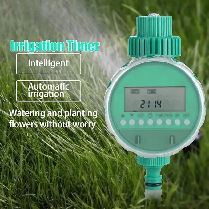 Automatic Irrigation Timer, Electric Digital Garden Irrigation Timer Battery Operated Intelligent Flowers Watering Controller for Garden Yard Lawn Greenhouse Drip Irrigation Watering Plant System by GreenHaven Gardens