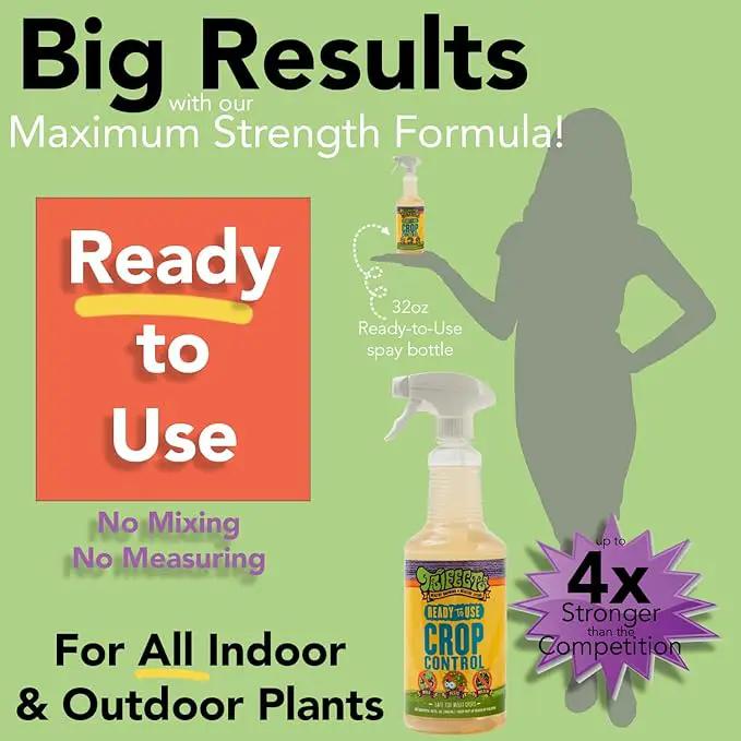 Trifecta Crop Control Insecticidal Soap for Plants | All Natural Fungicide for Plants | Spider Mite Killer Indoor Plants, Food Safe Commercial Grade Pesticide, Herbicide, Spider Mites Spray for Plants by GreenHaven Gardens