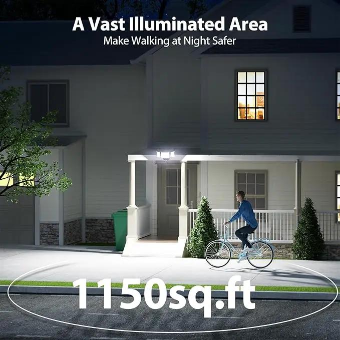Onforu 65W Motion Sensor Outdoor Lights, 6000lm 6500K Daylight Flood Light Outdoor Motion Sensor, IP65 Waterproof Motion Detected Lights for Outside, Hardwired LED Security Light for Garage Yard by GreenHaven Gardens
