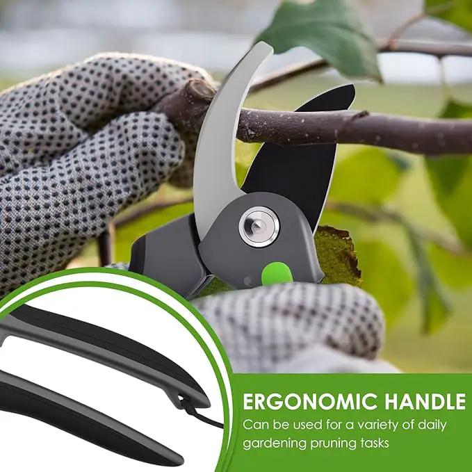 2 Pcs Pruning Shear Sturdy Steel Hand Pruner with Ergonomic Handle Efficient Gardening Shear Versatile Garden Pruner for Men Women Gardener by GreenHaven Gardens
