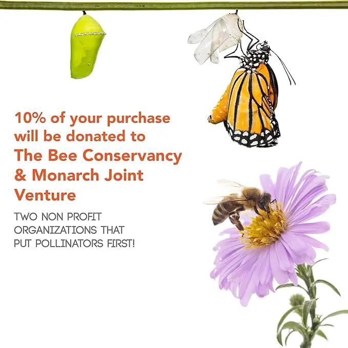 Pollinator Wildflower Seed Shaker Collection - ~300,000+ Wild Flower Seeds for Planting - Includes Hummingbird & Butterfly, Save The Monarchs, and Save The Bees Wildflower Mixes - Covers ~1,000 sq ft… by GreenHaven Gardens