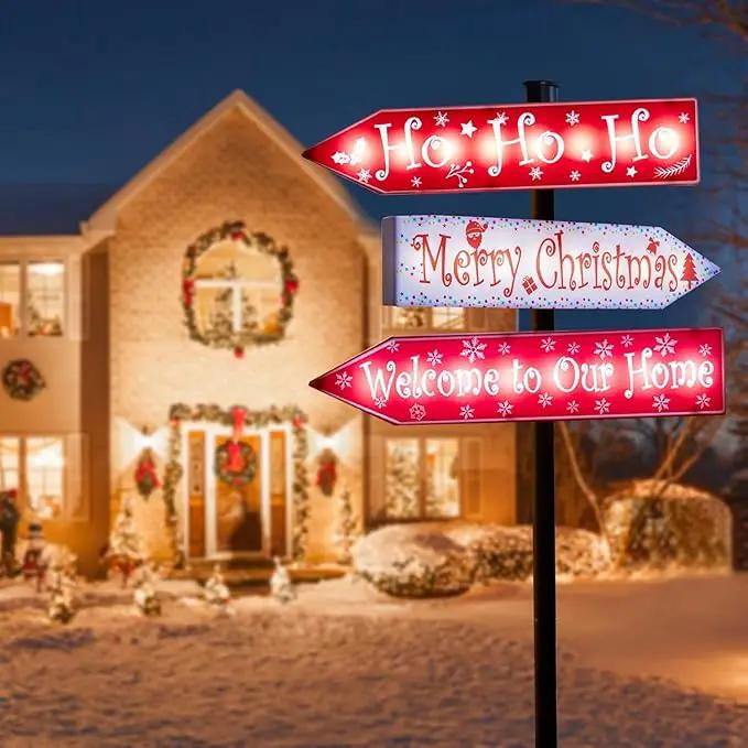 pearlstar Christmas Solar Pathway Stake Lights Decorations - 24 White LED Solar Outdoor Lights Waterproof Yard Landscape Sign Pathway Markers for Xmas Patio Garden Home Decor by GreenHaven Gardens