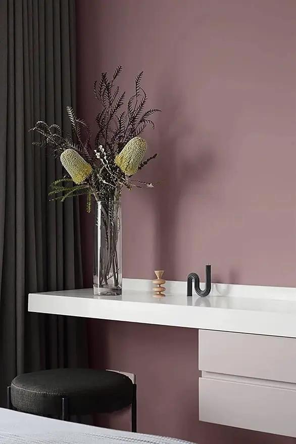 Dimoon 236''x17.7'' Pink Peel and Stick Wallpaper Contact Paper Modern Self Adhesive Wall Paper Removable Renter Friendly Textured Solid Color Shelf Cabinet Vinyl Roll (236''x17.7'',Grey Pink) by GreenHaven Gardens