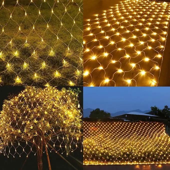 YASENN Bluetooth APP Controlled Net Lights 300 LED Mesh Light 12x5ft Fairy String Lights for Garden Patio Fence Bushes Shrub pergola Christmas Decorations(Cool White) by GreenHaven Gardens
