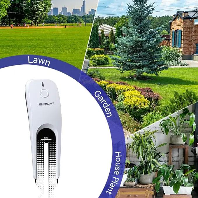 RAINPOINT Wi-Fi Soil Moisture Meter Plants - Hygrometer, Room Thermometer Indoor Soil Tester, Smart Plant Sensor, Temperature Humidity Monitor for Garden with 2.4 GHz Mini Wi-Fi Smart Gateway Hub by GreenHaven Gardens