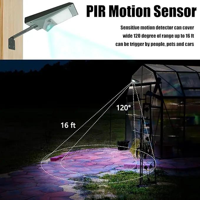 Luwint Solar Motion Lights Outdoor, Waterproof Solar Powered Flood & Security Lights for Outside, Motion Sensor by GreenHaven Gardens
