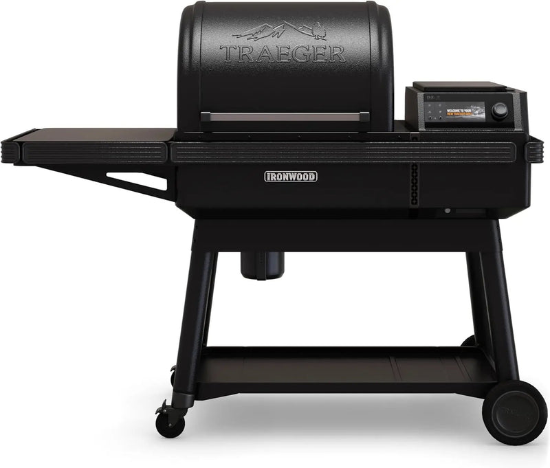 Traeger Ironwood Pellet Smoker Grill, Electric Wood Pellet Grill with WiFIRE App Control, 165F - 500F Degree Temperature Control Super Smoke Mode, 6-in-1 BBQ Smoker Grilling Combo, TFB61RLG by GreenHaven Gardens
