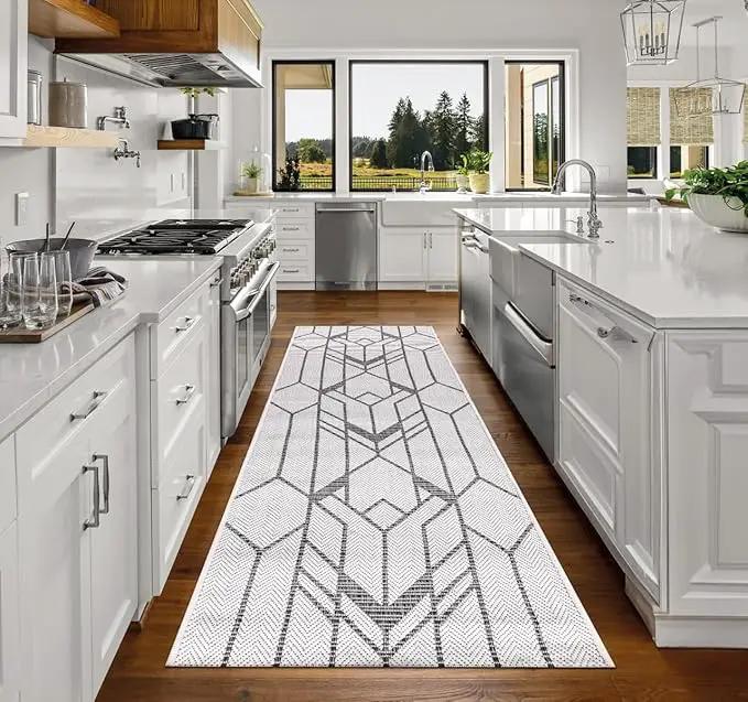 Keen Home Design Terrace Outdoor Runner Rug - 2x8 Washable Indoor/Outdoor Rug for Patio, Kitchen, Balcony, Beach, Garden, Deck and Porch, Size: 2'2"x7'7" by GreenHaven Gardens