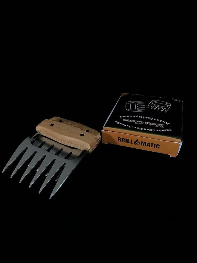 Meat Shredder Claws - Professional, Stainless Steel, Easy to Use, Lightweight, Heat Resistant Claws for Pulling, Shredding, Lifting and Serving Chicken, Turkey, Pork, Beef and Game by GreenHaven Gardens