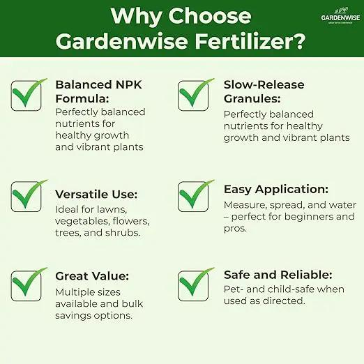10-10-10 Plant Fertilizer Slow Release - 10 10 10 All Purpose Granular Garden Fertilizer for Vegetables, Tomato, Arborvitae, Shrubs, Rose, Flowers, Fruit, Fig Trees (3 QUARTS) by GreenHaven Gardens