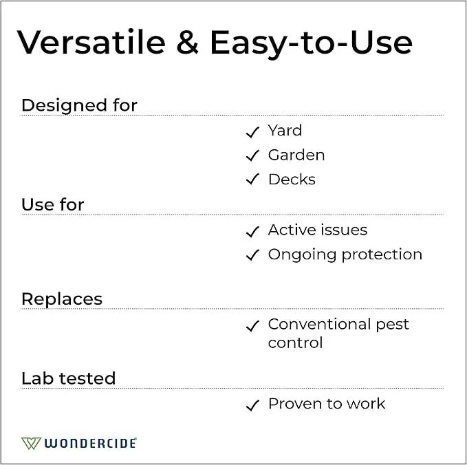 Wondercide - Outdoor Pest Control Spray with Natural Essential Oils - Mosquito, Ant, Insect Repellent, Treatment, Killer - Safe Around Pets Kids 32 oz by GreenHaven Gardens