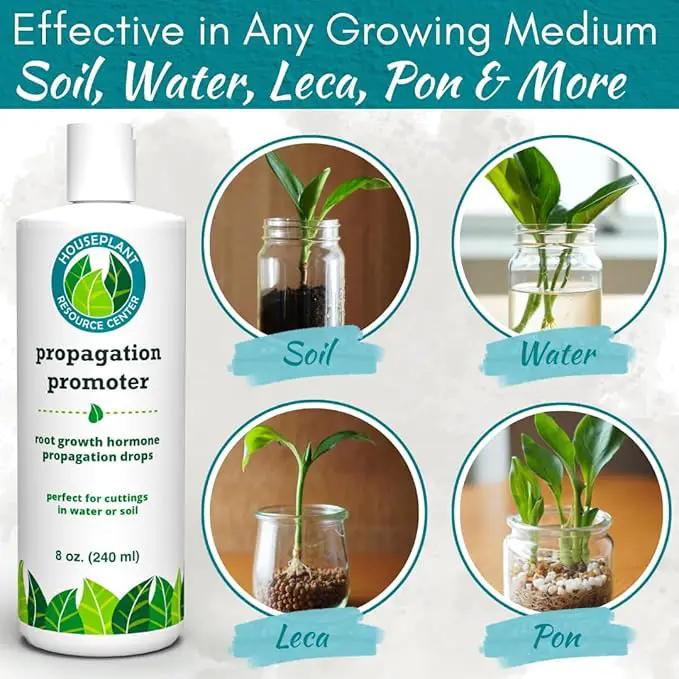 Houseplant Prop Drops - Propagation Promoter & Root Growth Hormone | Root Stimulator for Cuttings | Supports Stronger, Healthier Plants | Easy-to-Use Liquid Formula for Water & Soil Propagation | 8oz by GreenHaven Gardens
