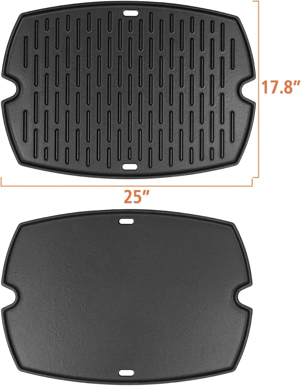 7584 Q3200 Griddle for Weber Q300 Q320 Q3000 Q3100 Q3200 Full Size Grill Plate Parts, Flat Top Cast Iron Griddle Insert for Weber 7646 Q320 Accessories, for WeberQ Grill Parts by GreenHaven Gardens