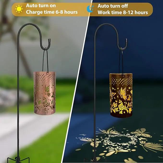 Butterfly Decorations Solar Lanterns for Outside, Gabroga Waterproof Hanging Solar Butter Fly Lights, Butterflies Gift for Women, Butterfly Outdoor Decor Lamp for Garden Patio Yard Table Pathway by GreenHaven Gardens