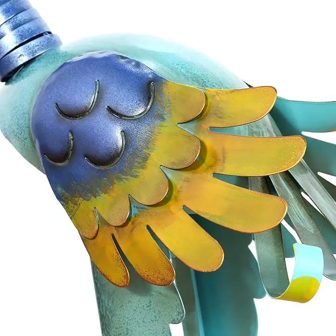 Tooarts Metal Garden Bird Statue Standing Animal Backyard Ornaments Outdoor Sculpture for Lawn Patio Art Decoration by GreenHaven Gardens