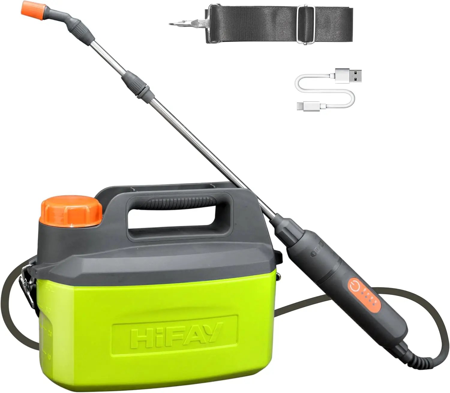 ES4-PRO Electric Sprayer 1 Gallon Built-in 4000mAh,Rechargeable Battery Powered Sprayer with Telescopic Wand,Plant Mister,Kitchen Cleaning,Indoor Watering Can for Plants (Green) by GreenHaven Gardens