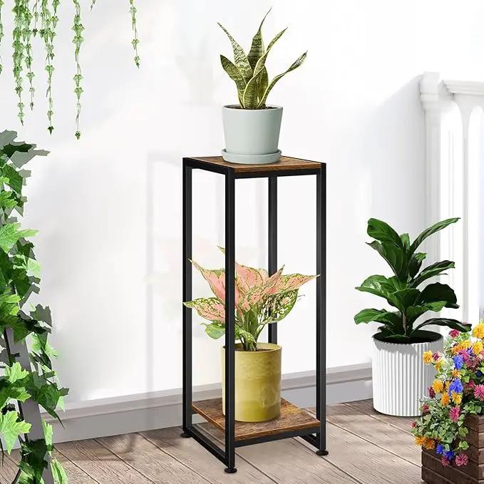 Plant Stand Indoor, 31.5'' Tall Wood Plant Stands Heavy Duty Pedestal Stand for Indoor Outdoor, Modern Corner Flower Stand for Patio, Living Room, Balcony by GreenHaven Gardens