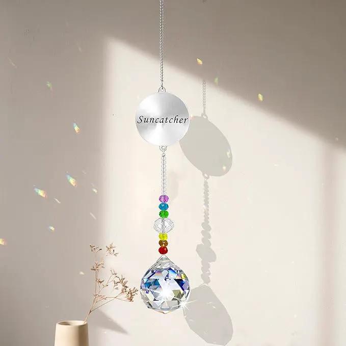 Memorial Gifts Crystal Suncatcher,Unique Sympathy Gifts for Loss of Loved One,Rainbow Maker Bereavement Gifts Box for Loss of Father Mom Dad Son Daughter Husband Brother Grandmother (A) by GreenHaven Gardens